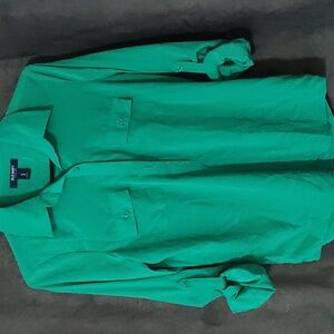Old Navy Vibrant Turquoise Green Collared Shirt